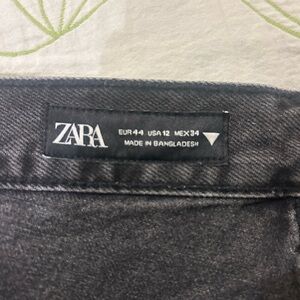 Zara size 12 black denim jeans